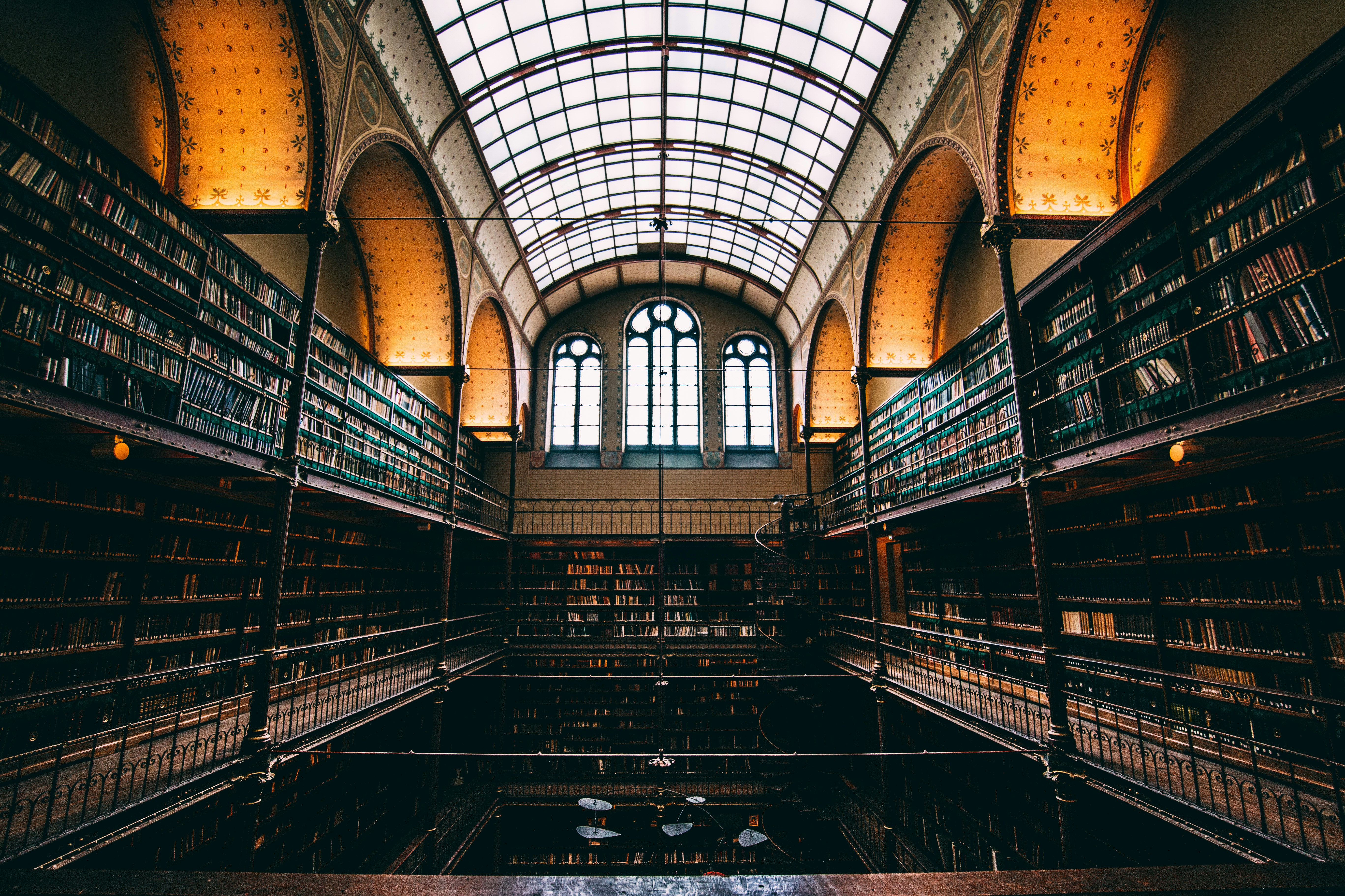 A collector curating a personal library