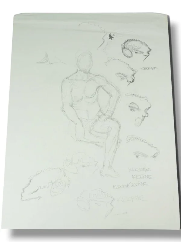 Large graphite figure study